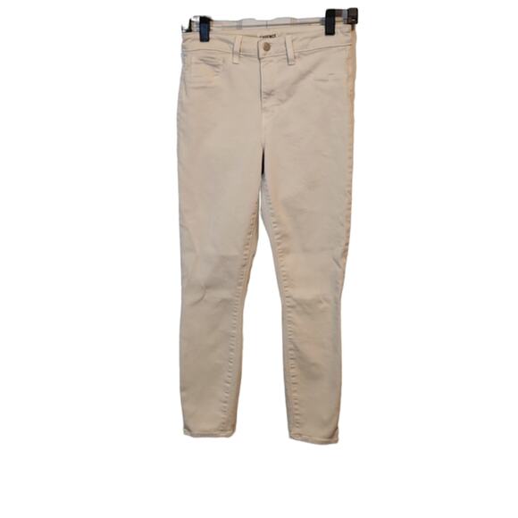 L'AGENCE Margo Skinny High-Rise Granite White Jeans Size 27 Zip Button 5 Pockets - Picture 1 of 7